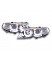 Phares - Phares angel eyes BMW Série 3 E46 Limo / Touring 02-05 chrome pour