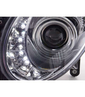 Phares - Phare Daylight LED DRL look Mercedes Classe E 211 02-06 chrome…