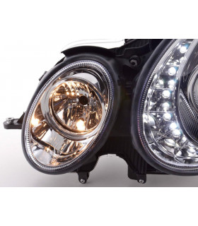 Phares - Phare Daylight LED DRL look Mercedes Classe E 211 02-06 chrome…