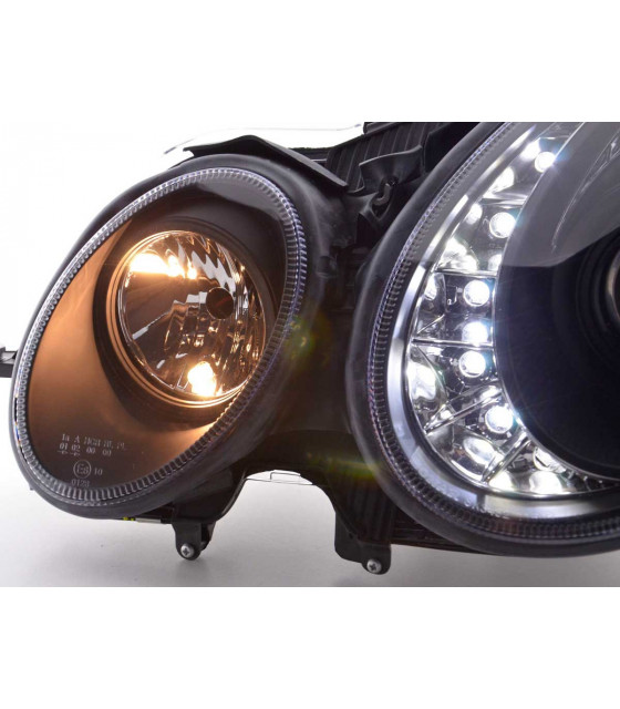 Phares - Phare Daylight LED DRL look Mercedes Classe E 211 02-06 noir…