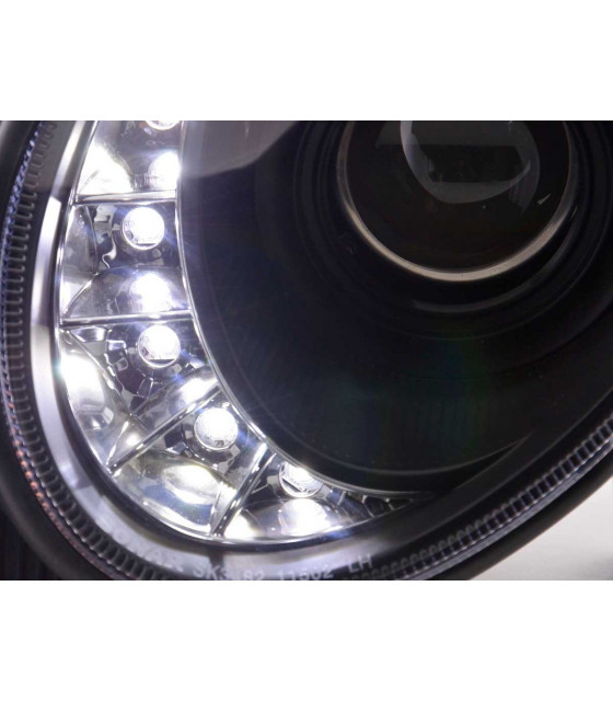 Phares - Phare Daylight LED DRL look Mercedes Classe E 211 02-06 noir…