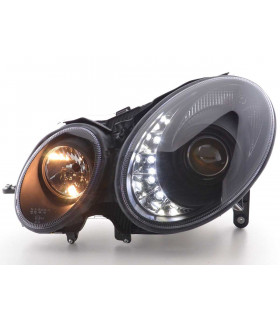 Phares - Phare Daylight LED DRL look Mercedes Classe E 211 06-09 noir…