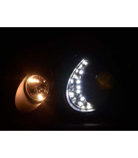 Phares - Phare Daylight LED DRL look Mercedes Classe E 211 06-09 noir…