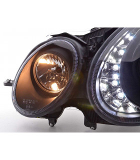 Phares - Phare Daylight LED DRL look Mercedes Classe E 211 06-09 noir…