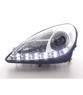 Phares - Phare Daylight LED DRL look Mercedes SLK 171 04-11 chrome…