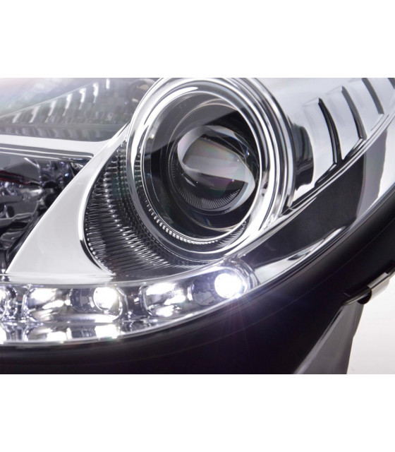 Phares - Phare Daylight LED DRL look Mercedes SLK 171 04-11 chrome…