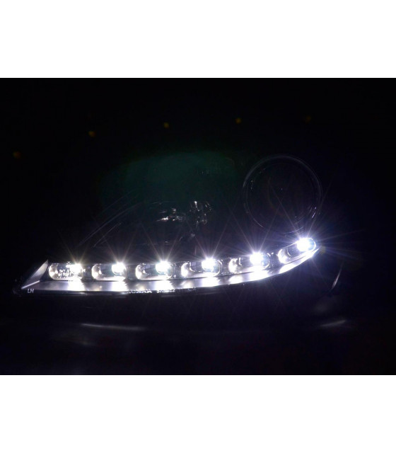 Phares - Phare Daylight LED DRL look Mercedes SLK 171 04-11 noir…