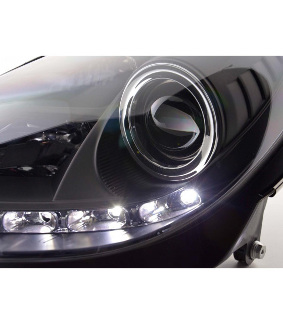 Phares - Phare Daylight LED DRL look Mercedes SLK 171 04-11 noir…