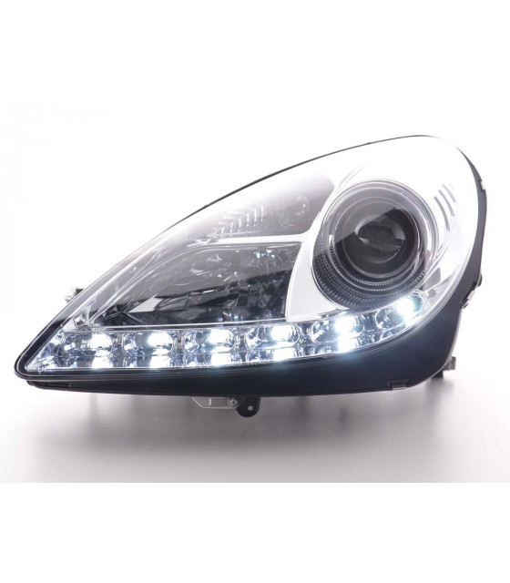 Phares - Phare Daylight LED feux de jour Mercedes SLK R171 chrome…