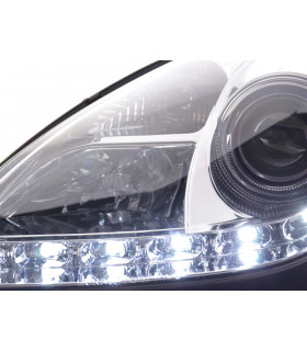 Phares - Phare Daylight LED feux de jour Mercedes SLK R171 chrome…