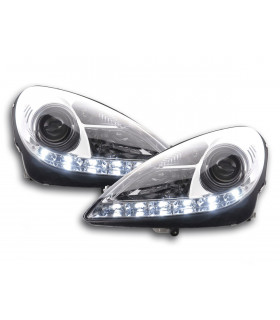 Phares - Phare Daylight LED feux de jour Mercedes SLK R171 chrome…