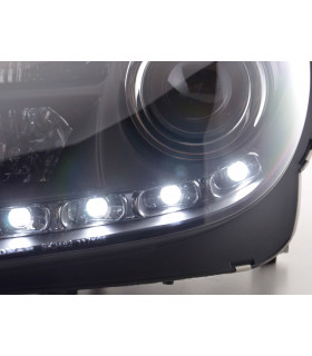 Phares - Phare Daylight LED feux de jour Mercedes SLK R171 noir…