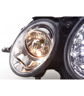 Phares - Phare Daylight LED DRL look Mercedes Classe E type W211 02-06 chrome…