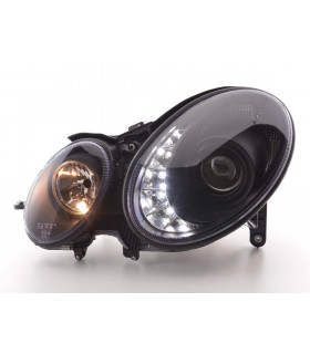 Phares - Phare Daylight LED DRL look Mercedes Classe E type W211 02-06 noir…