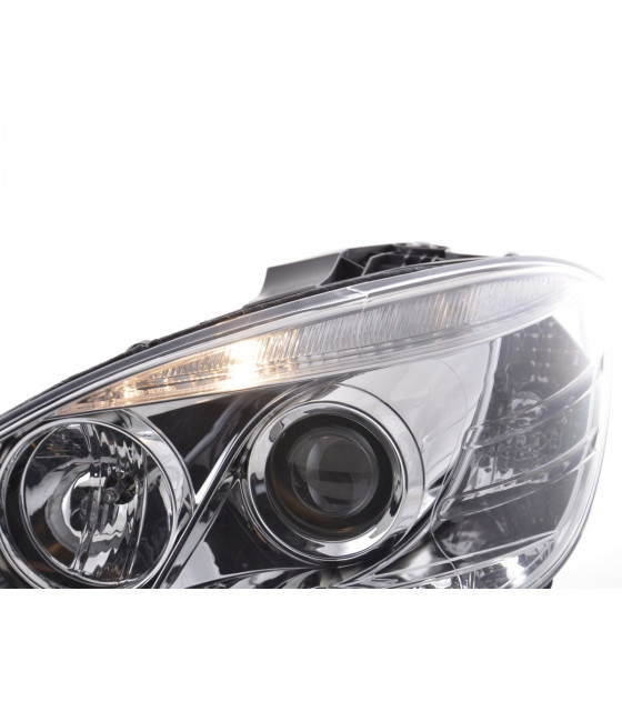 Phares - Phare Daylight LED DRL look Mercedes Classe C W204 07-10 chrome…