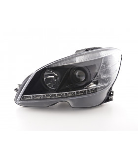 Phares - Phare Daylight LED DRL look Mercedes Classe C W204 07-10 noir…