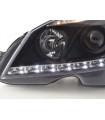 Phares - Phare Daylight LED DRL look Mercedes Classe C W204 07-10 noir…