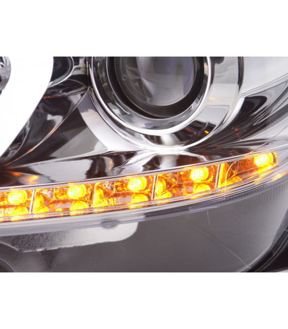 Phares - Phare Daylight LED DRL look Mercedes Classe C W204 11-14 chrome…