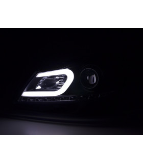 Phares - Phare Daylight LED DRL look Mercedes Classe C W204 11-14 noir…