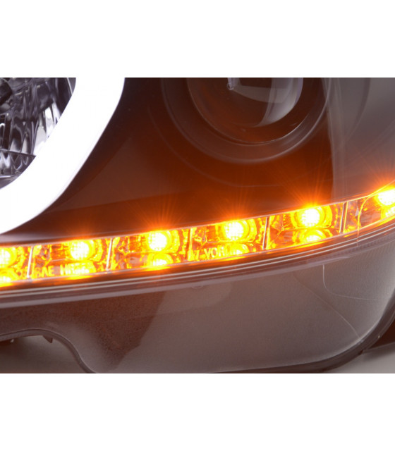 Phares - Phare Daylight LED DRL look Mercedes Classe C W204 11-14 noir…