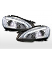 Phares - Phares Xenon Daylight LED DRL look Mercedes-Benz Classe S 221 05-09