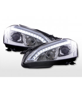 Phares - Phare Daylight LED DRL look Mercedes-Benz Classe S 221 05-09 chrome…