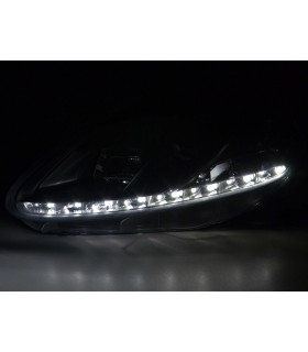 Phares - Phare Daylight LED feux de jour Fiat Grande Punto 199 noir…