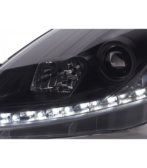 Phares - Phare Daylight LED feux de jour Fiat Grande Punto 199 noir…