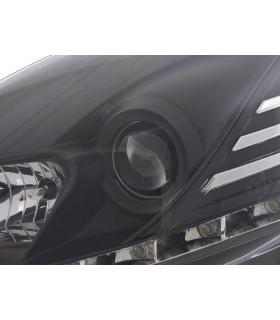 Phares - Phare Daylight LED feux de jour Fiat Punto Evo 09- noir…