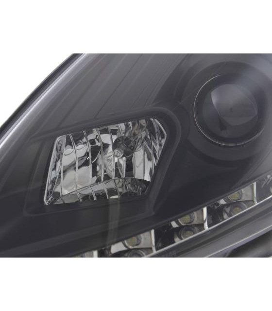 Phares - Phare Daylight LED feux de jour Fiat Punto Evo 09- noir…