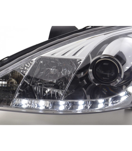 Phares - Phare Daylight LED feux de jour Ford Focus 1 C170 chrome…