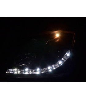 Phares - Phare Daylight LED DRL look Opel Vectra C 02-05 noir…