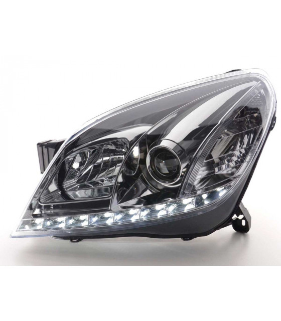 Phares - Phare Daylight LED feux de jour Opel Astra H 2004-2009 chrome…