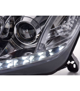 Phares - Phare Daylight LED feux de jour Opel Astra H 2004-2009 chrome…