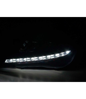 Phares - Phare Daylight LED feux de jour Opel Astra H 2004-2009 noir…