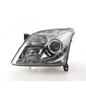 Phares - Phare Daylight à LED DRL look Opel Vectra C 02-05 chromé pour conduite