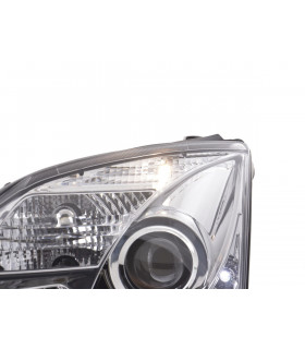 Phares - Phare Daylight à LED DRL look Opel Vectra C 02-05 chromé pour conduite