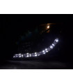 Phares - Phare Daylight LED DRL look Opel Vectra C 02-05 noir pour conduite à