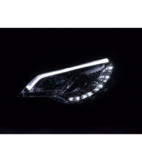 Phares - Phare Daylight LED feux de jour Opel Corsa D à partir de 2011 chrome…