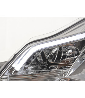 Phares - Phare Daylight LED feux de jour Opel Corsa D à partir de 2011 chrome…