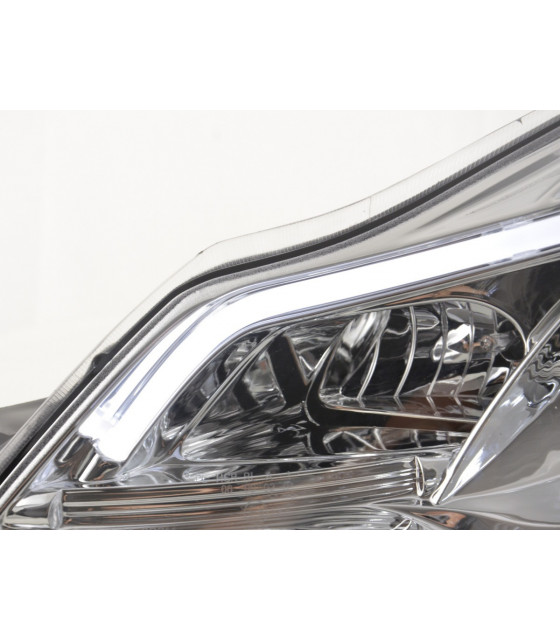 Phares - Phare Daylight LED feux de jour Opel Corsa D à partir de 2011 chrome…