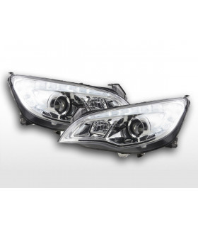 Phares - Phares avant Opel Astra J 5 portes 2009-2012 chrome avec moteur…