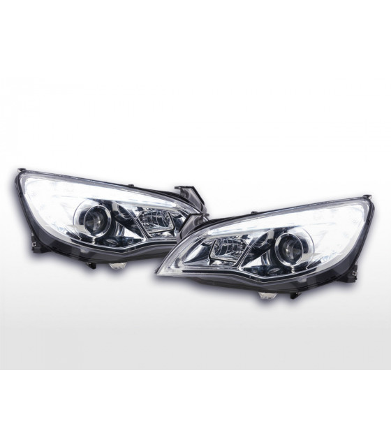 Phares - Phare avant Opel Astra J 5 portes 2009-2012 chrome modèle Asie…