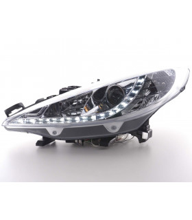 Phares - Phares Daylight LED feux de jour Peugeot 207 06- chrome…