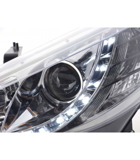 Phares - Phares Daylight LED feux de jour Peugeot 207 06- chrome…