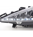 Phares - Phare Daylight LED Feux de jour LED Peugeot 207 06- chrome pour