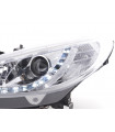 Phares - Phare Daylight LED Feux de jour LED Peugeot 207 06- chrome pour