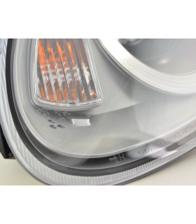 Phares - Phare avant Xenon Daylight LED DRL look Porsche Boxster 987 04-08