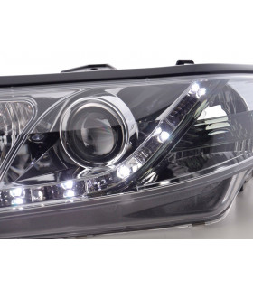 Phares - Phare Daylight LED DRL look Renault Laguna type G 01-05 chrome…