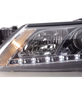 Phares - Phare Daylight LED DRL look Renault Laguna type G 01-05 chrome…